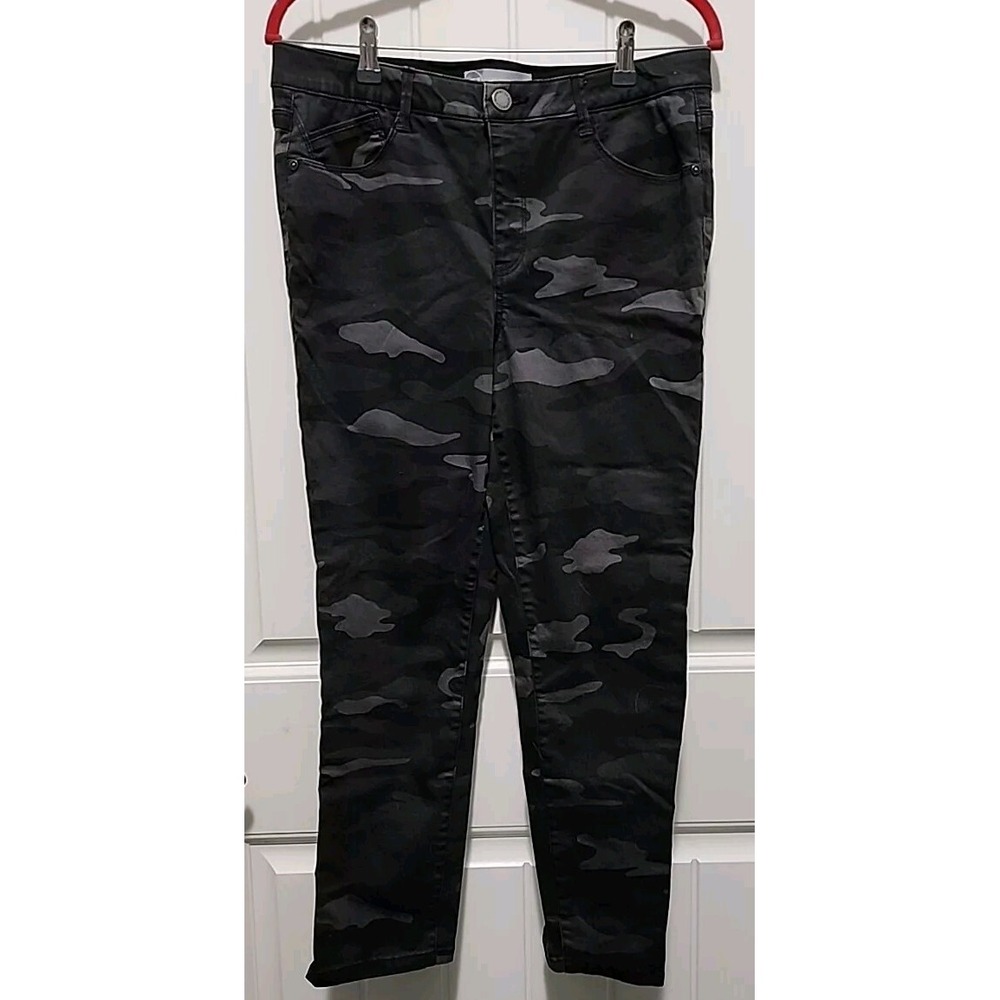 Wit & Wisdom Camo Jeans Skinny Leg Pants Womens Size 10P Elastic Waist Stretch
